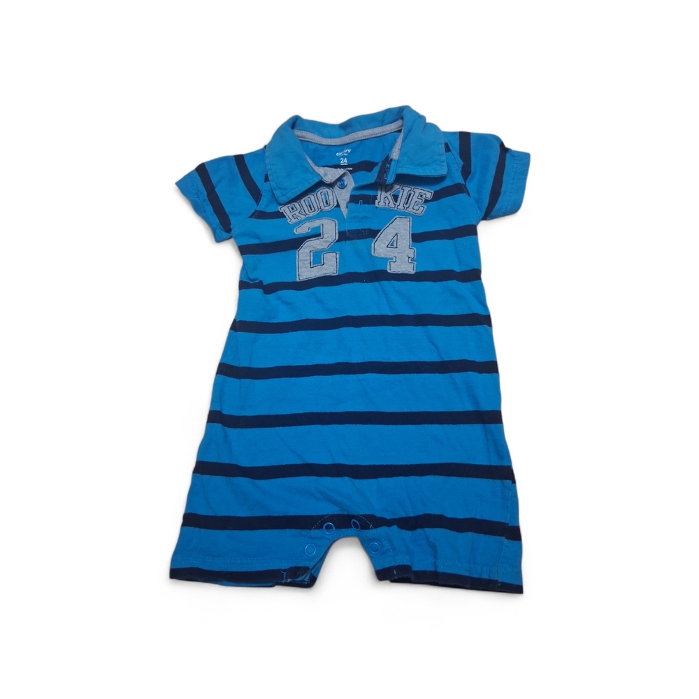 Carter's Blue and Gray Kids Polo with Lettering